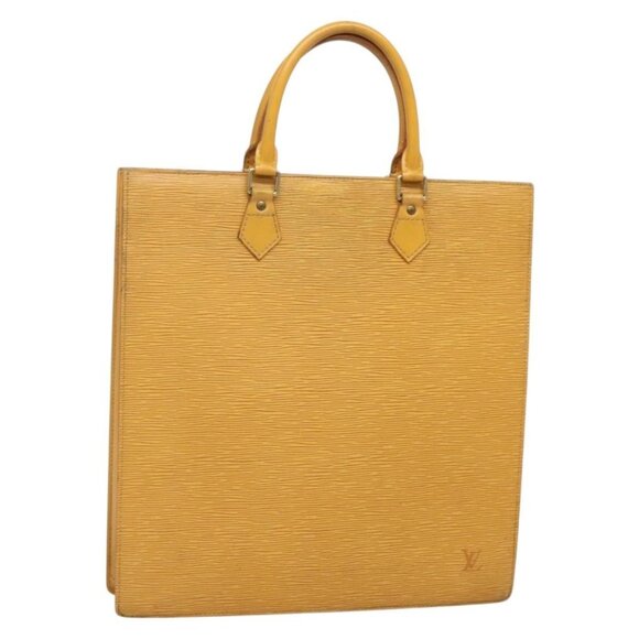 LOUIS VUITTON Epi Sac Plat Hand Bag Yellow - Picture 3 of 15